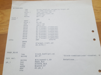 Atari ST Sine scroller